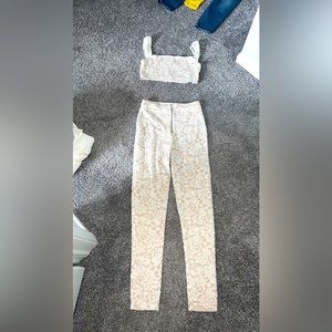 Cream lace set from revolve. Brand is super down size medium.